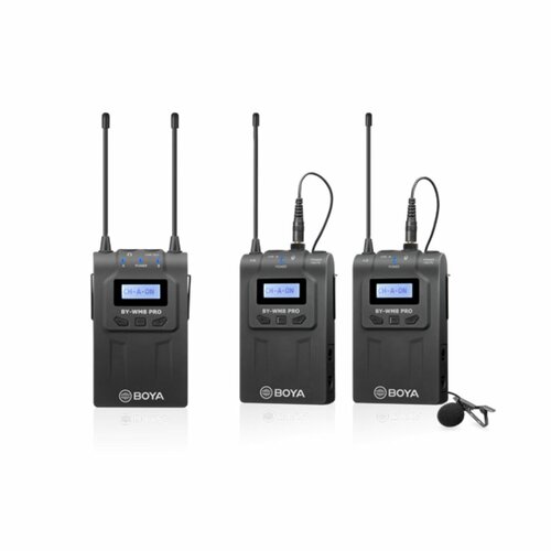 BOYA BY-WM8 Pro-K2 UHF Dual-Channel Wireless Lavalier System By BOYA
