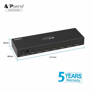 8-Port (1x8) HDMI 1.3 Amplified Powered Splitter/Signal Distributor - Ver 1.3 Full HD 1080P, Deep Color, HD Audio photo