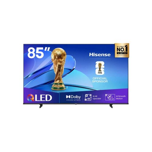Hisense 85 Inch QLED UHD 4K Smart TV - Quantum Dot, HDR10+, Dolby Atmos - 85Q6Q