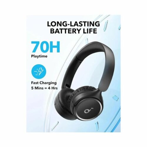 Anker Soundcore H30i Wireless On-Ear Headphones, 70H Playtime