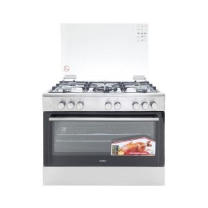Simfer 9507WEI 5 Gas Professional Cooker, Multifunctional Electric Oven - Half Inox photo