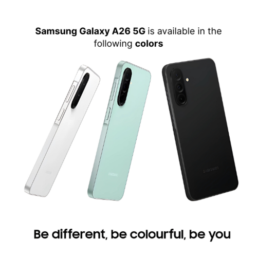 Samsung Galaxy A26 5G - Dual Sim, 8GB Memory, 128GB/256GB Storage Options, Expandable Storage  Up To 2TB Via MicroSD