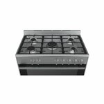 Bosch HSB734357Z Cooker 5 Gas, 90CM, Electric Oven - Silver By Bosch