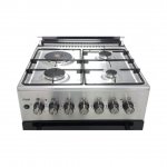MIKAStanding Cooker, 58cm X 58cm, 3 + 1, Electric Oven, Half Inox  MST6031HI/TRL By Mika