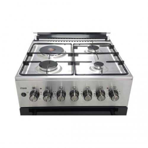 MIKAStanding Cooker, 58cm X 58cm, 3 + 1, Electric Oven, Half Inox  MST6031HI/TRL