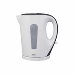 MIKA MKT1105 Kettle, 1.7L, Plastic, Cordless, Cream White Body & Black Handle & Black Lid By Mika