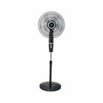 Mika 16 Inch Standing Fan Black & Silver MFS1626BS By FANS
