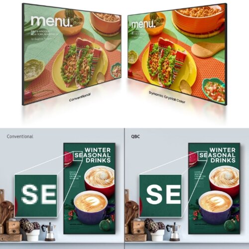 Samsung QB50C 50 Inch 4K Crystal UHD Signage Monitor - LH50QBCEBGCXEN