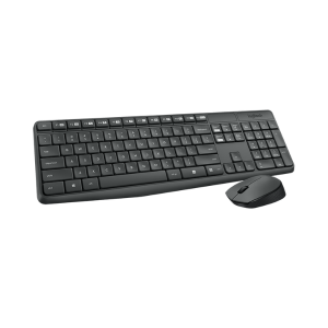 Logitech Wireless Keyboard & Mouse MK235 - English & Arabic photo