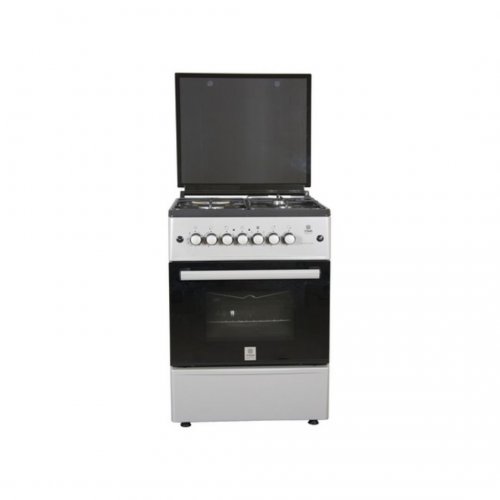 MIKA Standing Cooker, 58cm X 58cm, 3 + 1, Electric Oven, Silver  MST60PU31SL/SD By Mika