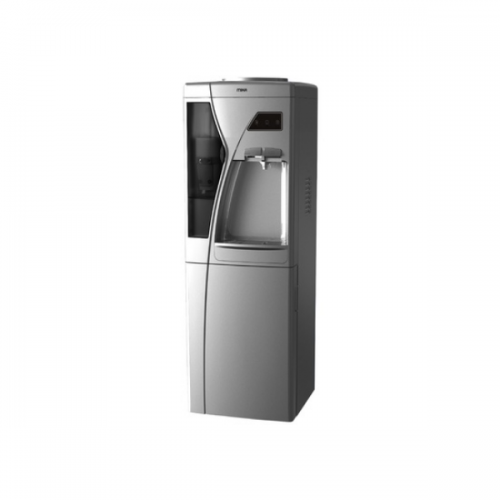 MIKA Water Dispenser, Standing, Hot & Compressor Cooling, Silver & Black MWD2405/SBL By Mika