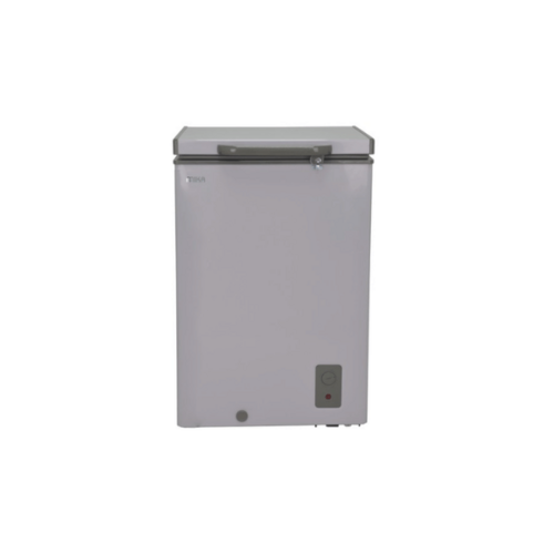 MIKA MCF95WLG Chest Freezer: 95L, White Inner, Light Grey By Mika