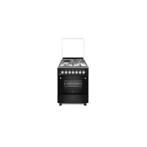 MIKA MST58UF31E4BX Standing Cooker: 3 Gas Pool Jet Burners + 1 Rapid Hot Plate By Mika