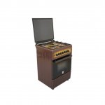 MIKA Standing Cooker, 58cm X 58cm, 3 + 1, Electric Oven, Light Brown TDF  MST60PU31DB/SD By Mika