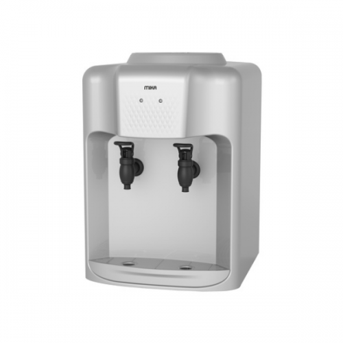 MIKA Water Dispenser, Table Top, Hot & Normal, Silver & Black MWD1204/SBL By Mika