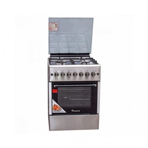 RAMTONS 4GAS+ELECTRIC OVEN 60X60 STAINLESS STEEL COOKER- RF/492