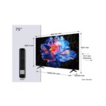TCL 75 Inch QLED 4K Smart TV With Dolby Atmos And Google TV – 75T6D (2026 Model) By TCL