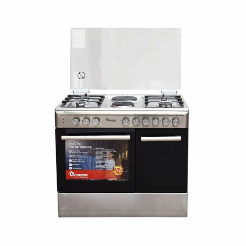 RAMTONS 4GAS + 2 ELECTRIC 90X60 INOX COOKER- RF/498 By Ramtons