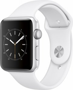 Image for Apple - Apple Watch Series 2 42mm Silver Aluminum Case White Sport Band - Silver Aluminum