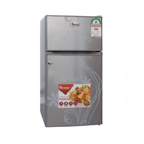 Ramtons 90 LITRES DOUBLE DOOR DIRECT COOL FRIDGE, SILVER- RF/222