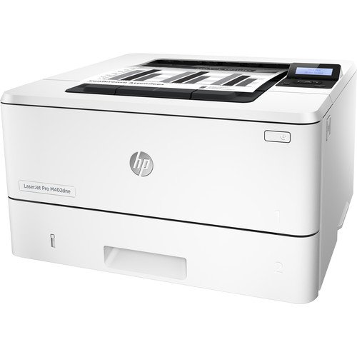 HP LaserJet Pro M402DNE Black & White Duplex Network Printer - White