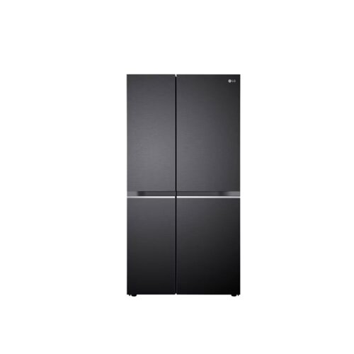 LG 664L Side-by-Side Refrigerator GC-B257KQJW -No Frost, Smart Inverter, Black Steel By LG