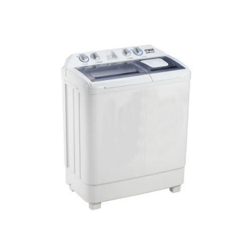 MIKA Washing Machine, Semi-Automatic, Twin TUB  White 	 MWM12107  Washing Machine  7Kg By Mika