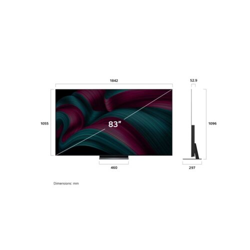 LG 83 Inch OLED Evo AI C5 4K HDR Smart TV – 120Hz, Dolby Vision, WebOS 25, Model 83C5