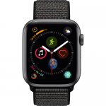 Apple Watch Series 4 (GPS Only, 44mm, Space Gray Aluminum, Black Sport Loop) By Apple