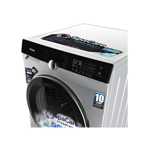 Mika MWAFSV3210DS Washing Machine, 10KG, Fully Autmatic, Front Load, Dark Silver