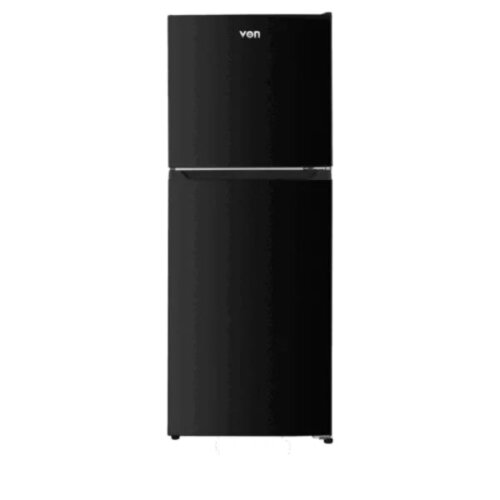 Von VRT-197NRAK Double Door Fridge 197L - Dark Inox