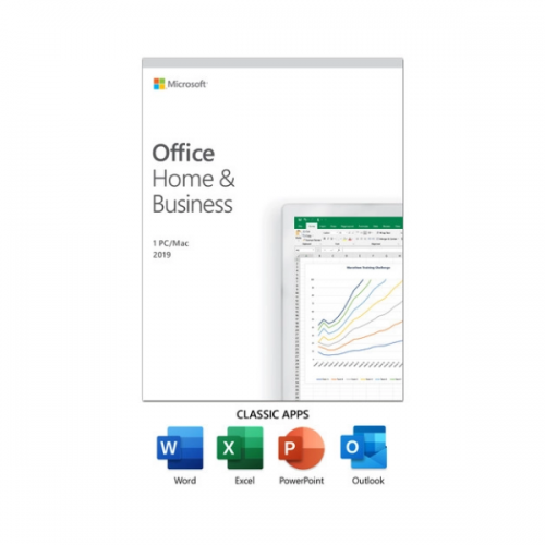 Microsoft Office Home & Business 2019 (1-User License, Product Key Code By Microsoft