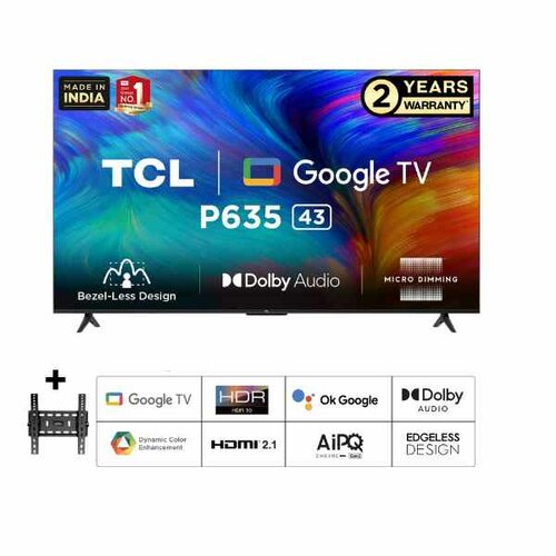 58P635 TCL 58 Inch ANDROID 4K TV P635 GOOGLE SMART EDGELESS DESIGN