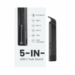 UGREEN Foldable 5 In 1 Laptop Stand Docking Station - CM359 By Hubs/Cables