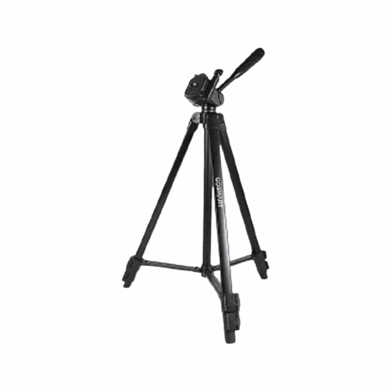GoSmart Professional Foldable 3 Way Pan Head Camera Tripod 4.4 Ft With Bag - TR450CS by Other