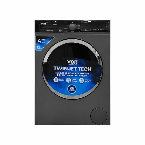 Von 12kg Front Load Washing Machine VALW-12FVK by Other