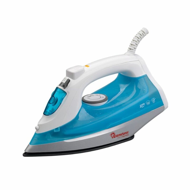 RAMTONS WHITE AND BLUE STEAM & DRY IRON- RM/481 by Ramtons