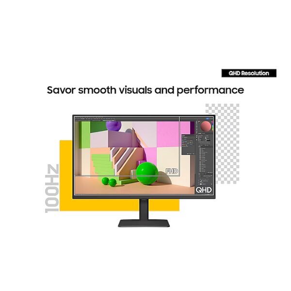 Samsung 27" ViewFinity S6 QHD Monitor, USB-C 90W Charging, IPS Display, Height Adjustable Stand – S60UD by Samsung — view 7
