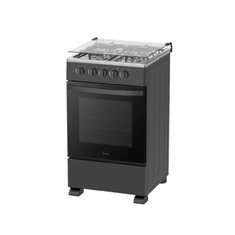 Midea 50x60 4 Gas Burner Cooker Black 50E3G1H-BK by Midea