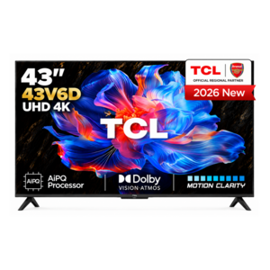 TCL 43 Inch 4K Google Smart TV With Dolby Atmos 43V6D