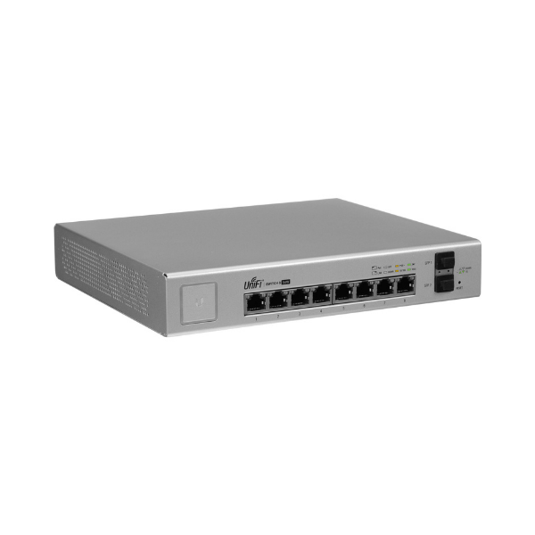 UniFi Managed 8-Port Gigabit Ethernet PoE Switch 150W + 2 SFP Ports by Ubiquiti — view 2