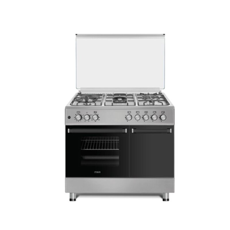 MIKA Standing Cooker 90cm X 60cm Half Inox MST9041WEG6HI by Mika