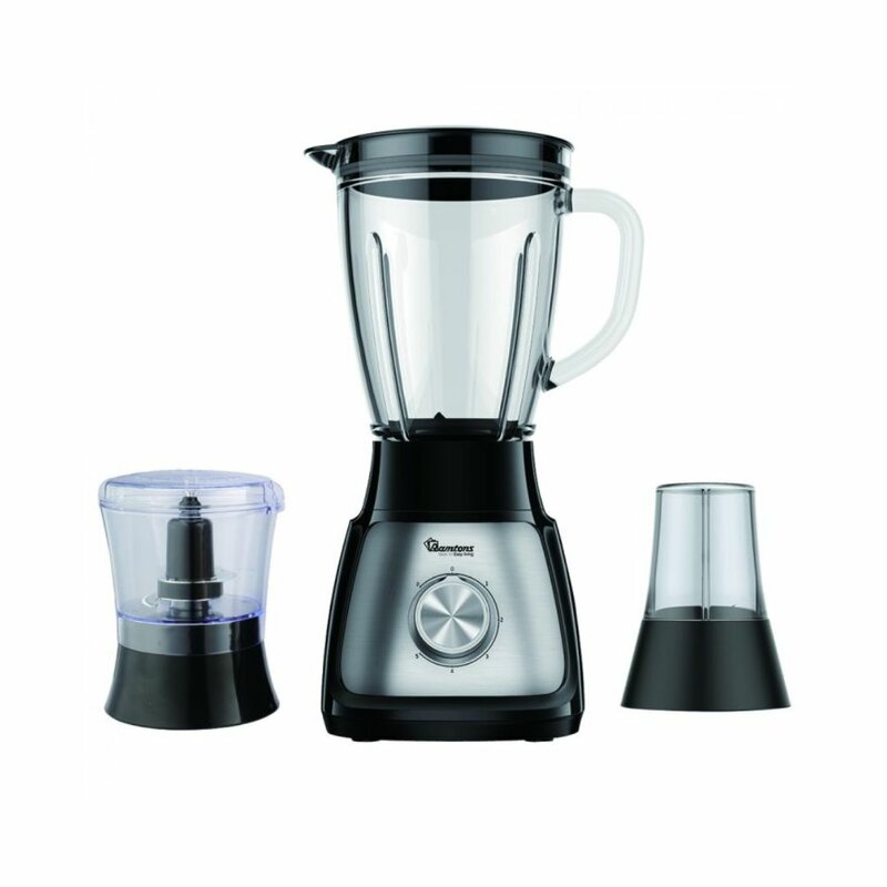 RAMTONS BLENDER+MILL+CHOPPER 1.5 LITERS 5 SPEED- RM/597 by Ramtons