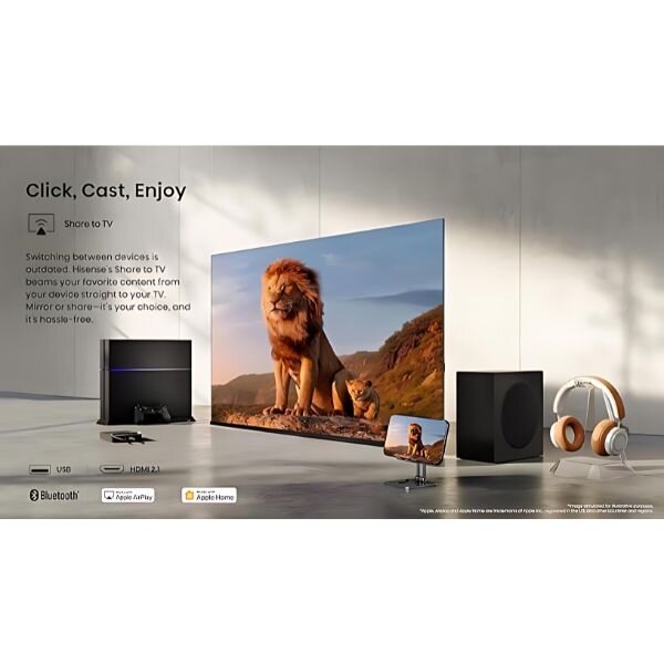 Hisense 43A6Q 43-inch 4K Smart TV  VIDAA OS, LED Panel, 400 Nits Brightness, VESA Mount 43A6Q by Hisense — view 4