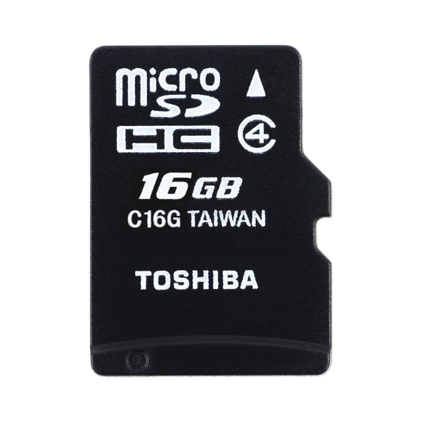 Toshiba Micro SD 16GB With Card Reader by Storage