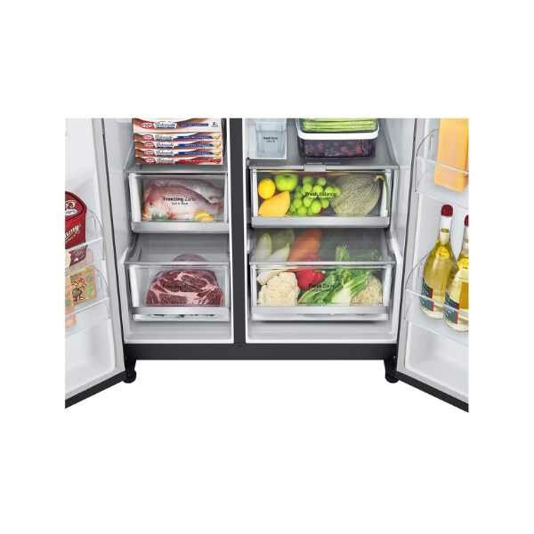 LG GC-X257CQES 635L InstaView Fridge, UVnano, Matte Black, Inverter Linear Compressor by LG — view 5