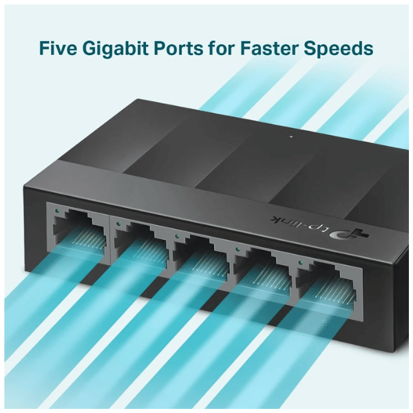 TP-Link LS1005G LiteWave 5-Port Gigabit Desktop Switch by TP-Link — view 2