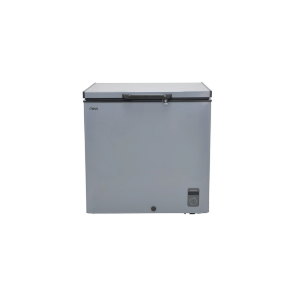 MIKA MCF197ADG Chest Freezer, 197L – Aluminium Inner, Dark Grey by Mika