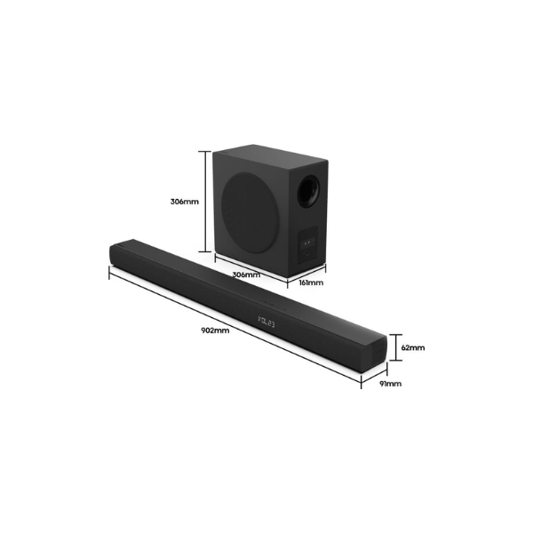 Hisense 3.1CH 480W Audio Power HS3100 Soundbar by Hisense — view 3