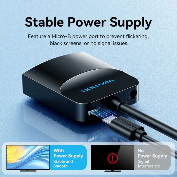Vention VGA To HDMI Converter With Audio & Power – Black (Model ACN) by Other — view 6